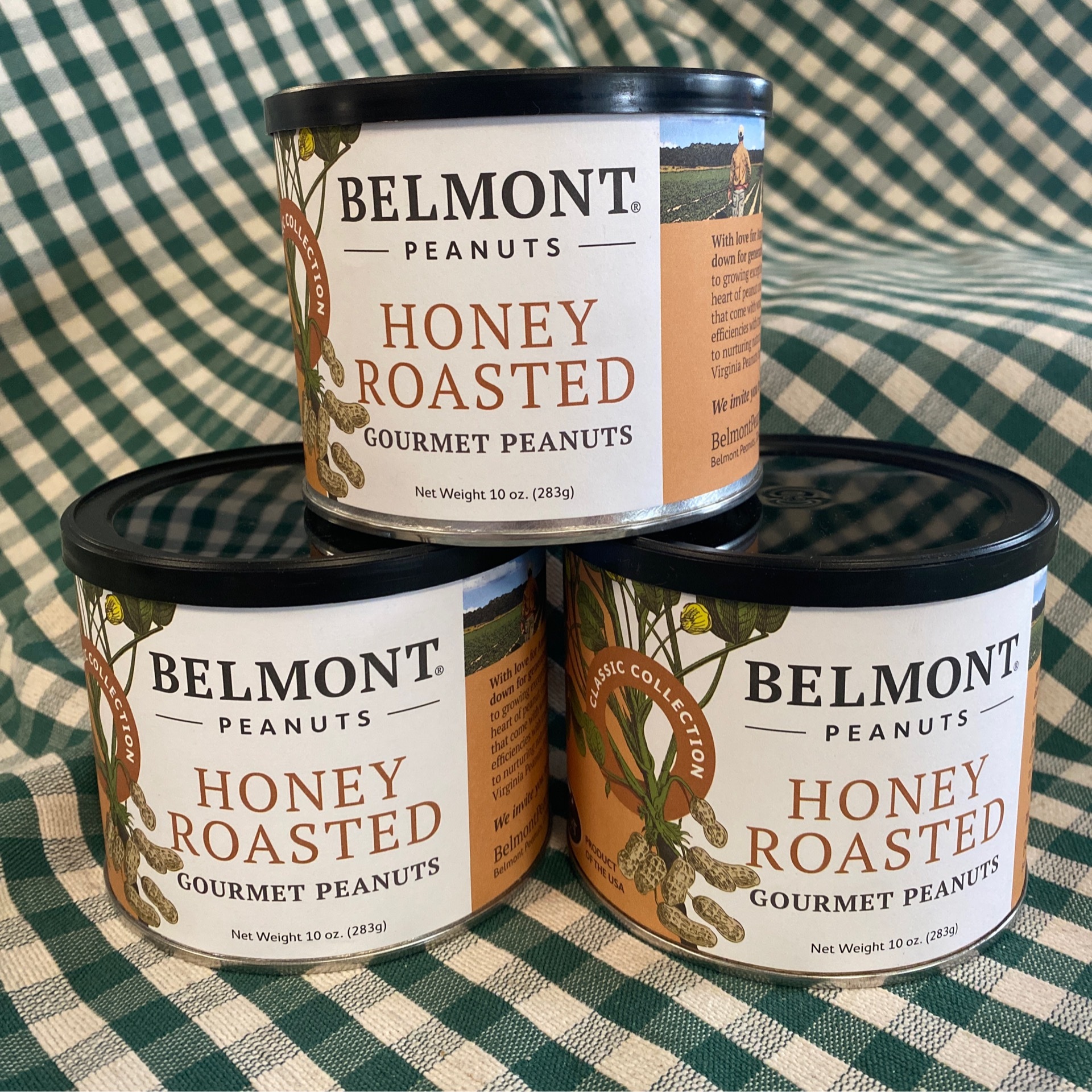 Belmont Peanuts 10 oz Honey Roasted Classic Collection Virginia Peanuts